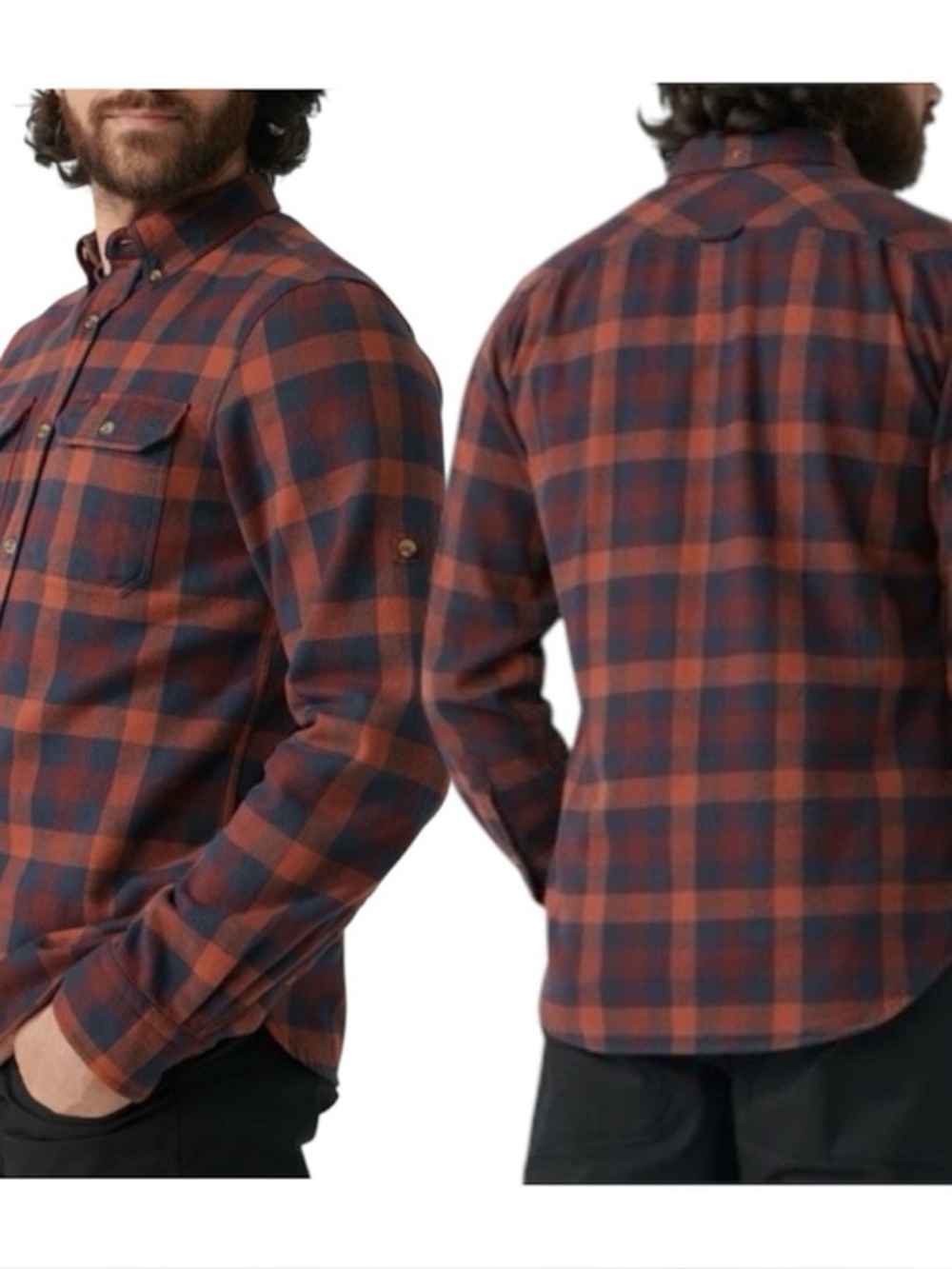 Fjallraven Skog Shirt Dark Navy/Dark Oak M Slim Fit